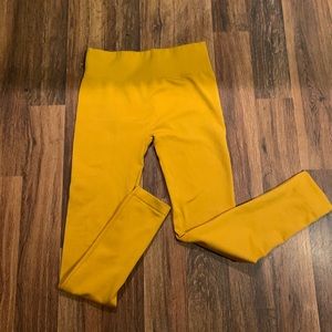 Mustard yellow leggings